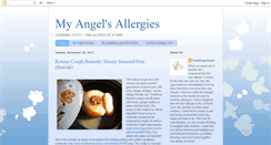 Desktop Screenshot of myangelsallergies.com